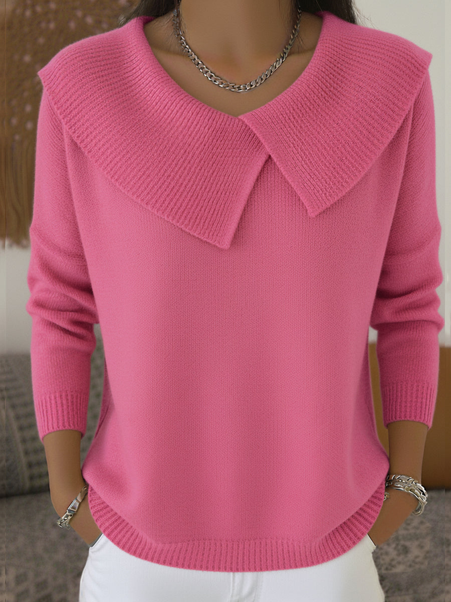 Beatrice | Collared Knit Sweater