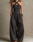 Sienna | Cross-Halter Jumpsuit
