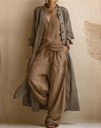 Sage | Three-Piece Duster Set